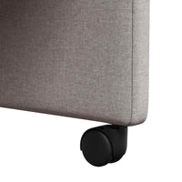 Sedie da pranzo con ruote 2 pcs Talpa 57 x 67 x 95 cm Tessuto 42017853