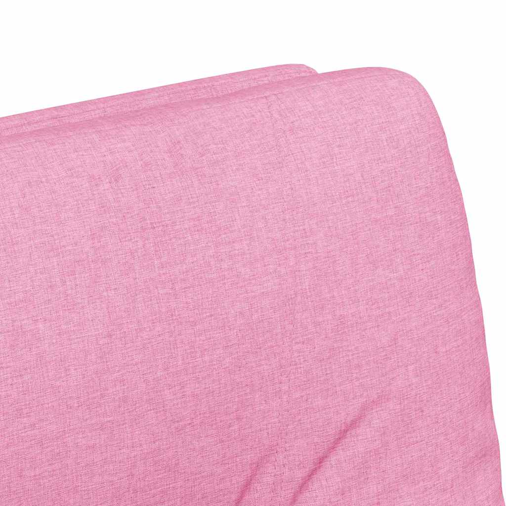 Sedie da pranzo con ruote 2 pcs Rosa 57 x 67 x 95 cm Tessuto 42017856