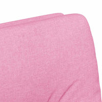 Sedie da pranzo con ruote 2 pcs Rosa 57 x 67 x 95 cm Tessuto 42017856