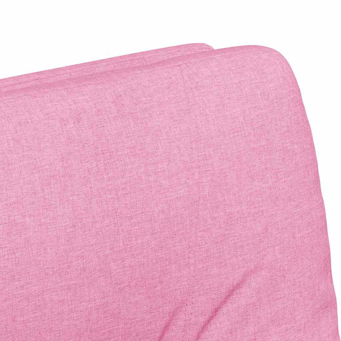 Sedie da pranzo con ruote 2 pcs Rosa 57 x 67 x 95 cm Tessuto 42017856