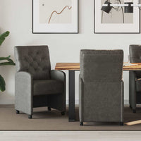 Sedie da pranzo 2 pcs Nero 58 x 67 x 97 cm Pelle sintetica 42017857