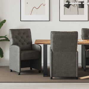 Sedie da pranzo 2 pcs Nero 58 x 67 x 97 cm Pelle sintetica 42017857