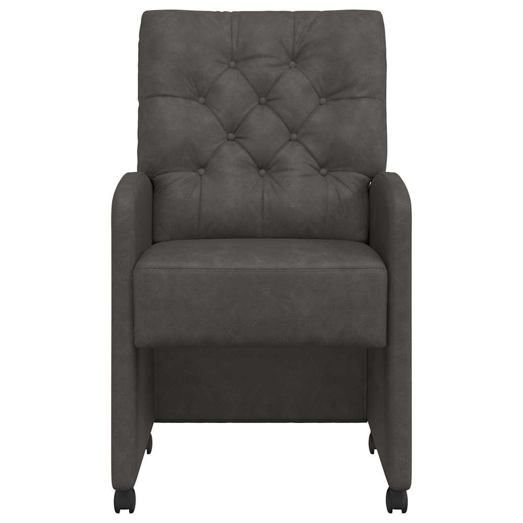 Sedie da pranzo 2 pcs Nero 58 x 67 x 97 cm Pelle sintetica 42017857