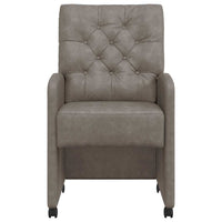 Sedie da pranzo 2 pcs Grigio 58 x 67 x 97 cm Pelle sintetica 42017859