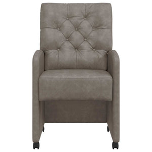 Sedie da pranzo 2 pcs Grigio 58 x 67 x 97 cm Pelle sintetica 42017859