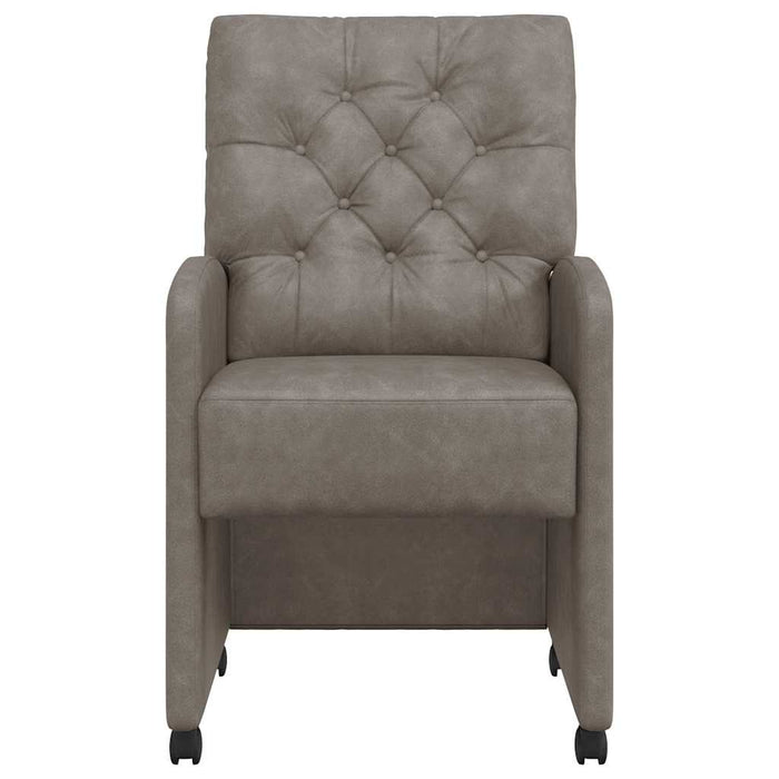 Sedie da pranzo 2 pcs Grigio 58 x 67 x 97 cm Pelle sintetica 42017859