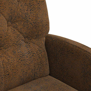 Sedie da pranzo con ruote 2 pcs Marrone 58 x 67 x 97 cm 42017861