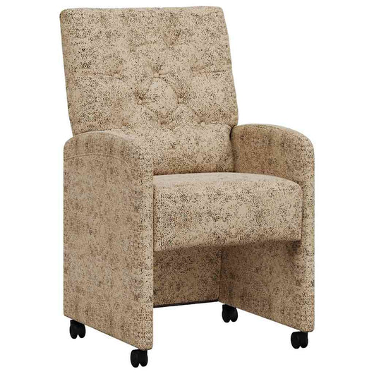 Sedie da pranzo con ruote 2 pcs Grigio chiaro 58 x 67 x 97 cm 42017862