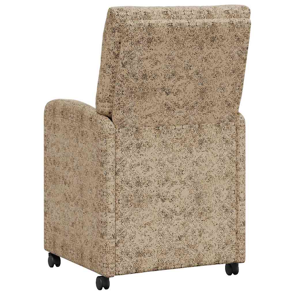 Sedie da pranzo con ruote 2 pcs Grigio chiaro 58 x 67 x 97 cm 42017862