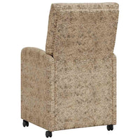 Sedie da pranzo con ruote 2 pcs Grigio chiaro 58 x 67 x 97 cm 42017862