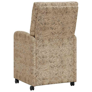 Sedie da pranzo con ruote 2 pcs Grigio chiaro 58 x 67 x 97 cm 42017862