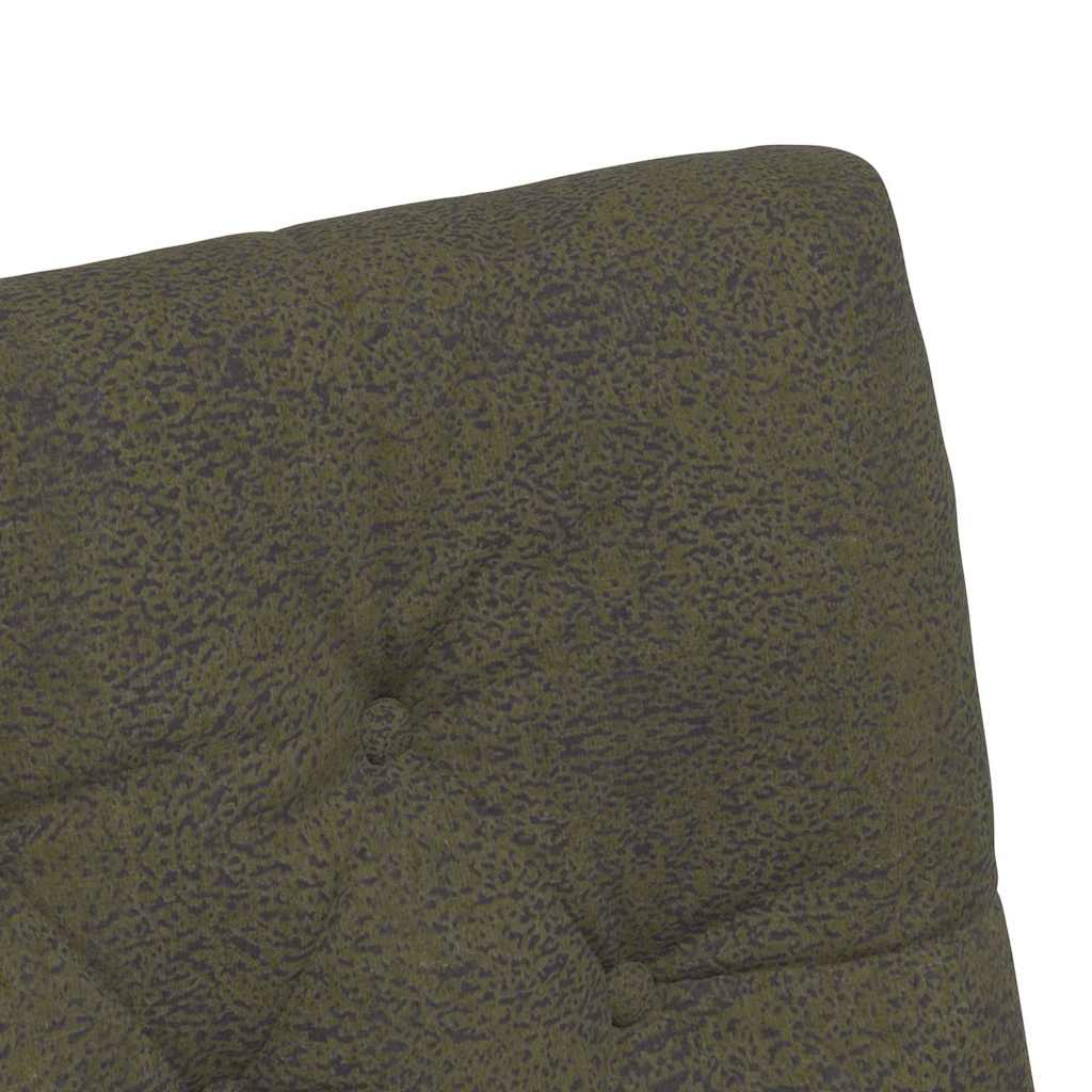 Sedie da pranzo con ruote 2 pcs Verde militare 58 x 67 x 97 cm 42017864