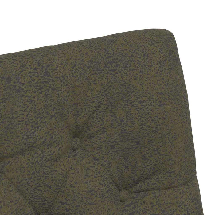 Sedie da pranzo con ruote 2 pcs Verde militare 58 x 67 x 97 cm 42017864