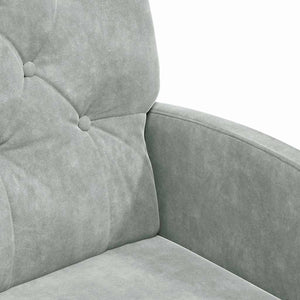 Sedie da pranzo 2 pcs Grigio chiaro 58 x 67 x 97 cm Velluto 42017866