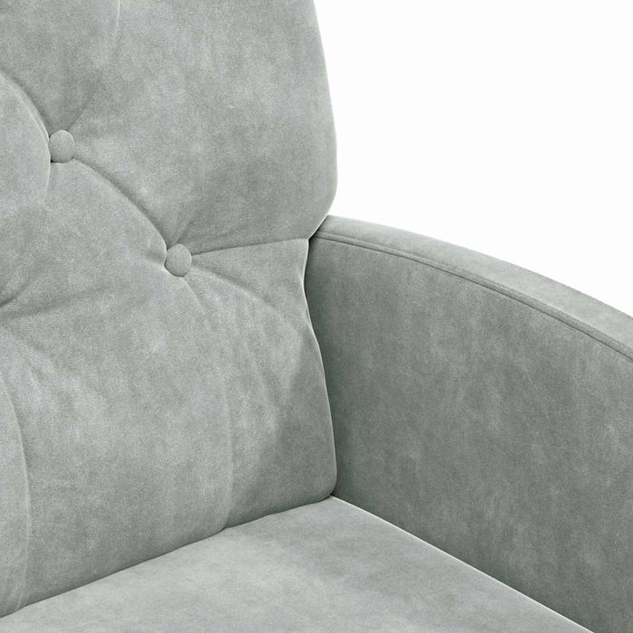 Sedie da pranzo 2 pcs Grigio chiaro 58 x 67 x 97 cm Velluto 42017866