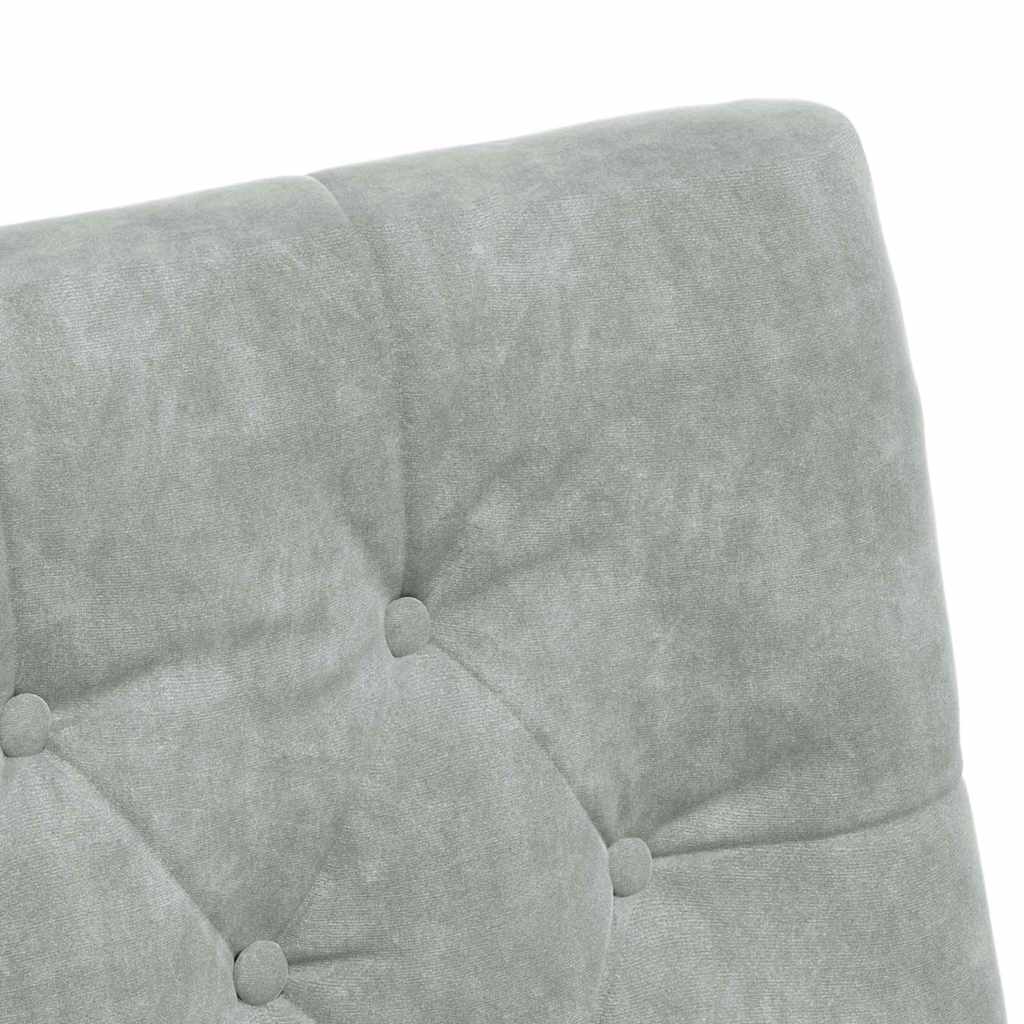 Sedie da pranzo 2 pcs Grigio chiaro 58 x 67 x 97 cm Velluto 42017866