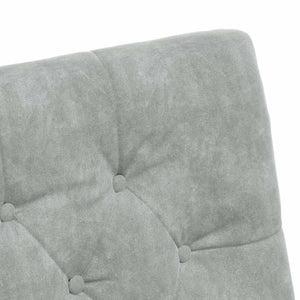 Sedie da pranzo 2 pcs Grigio chiaro 58 x 67 x 97 cm Velluto 42017866