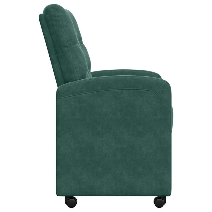 Sedie da pranzo 2 pcs Verde scuro 58 x 67 x 97 cm Velluto 42017868