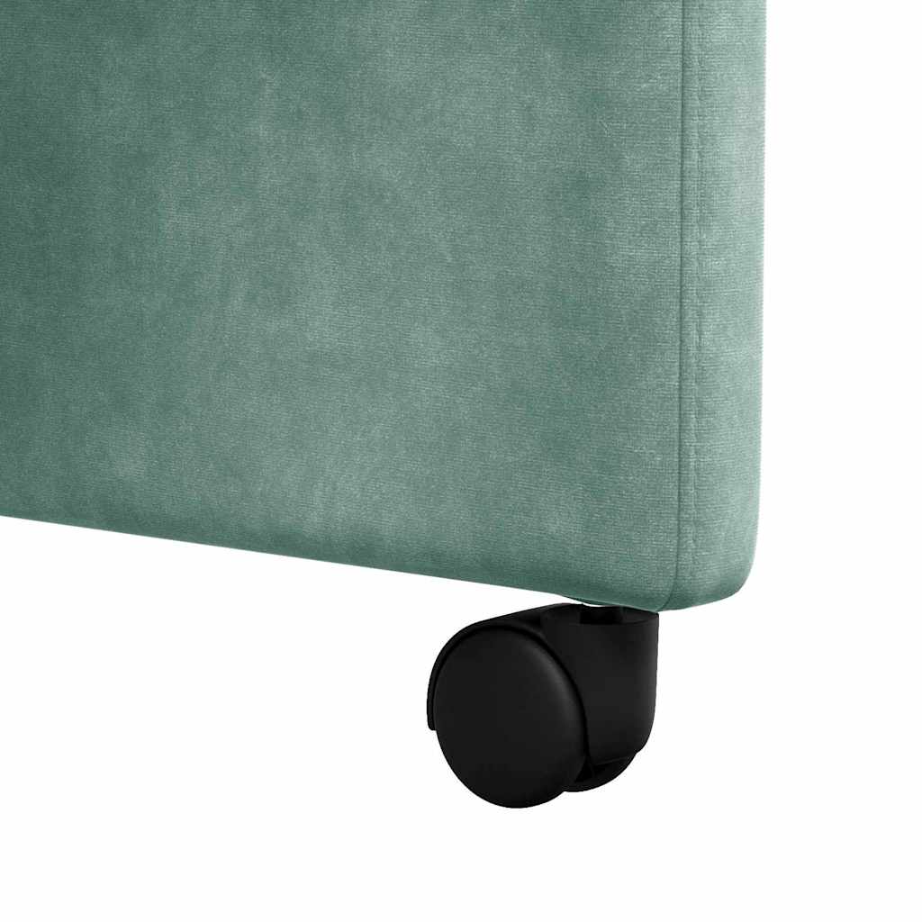 Sedie da pranzo 2 pcs verde mare 58 x 67 x 97 cm Velluto 42017874