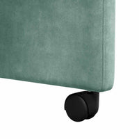 Sedie da pranzo 2 pcs verde mare 58 x 67 x 97 cm Velluto 42017874