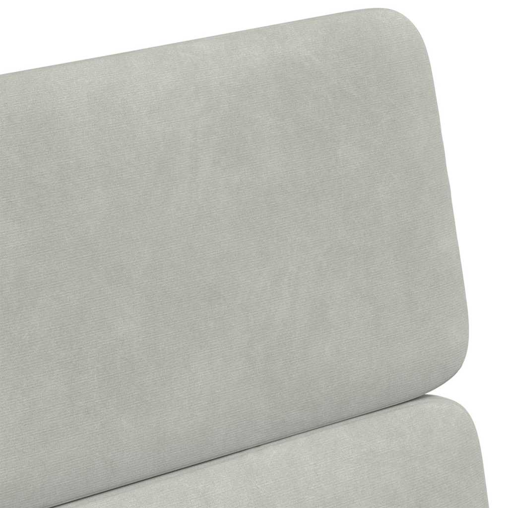 Sedie da pranzo 2 pcs Grigio chiaro 58 x 65 x 98 cm Velluto 42017875