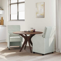 Sedie da pranzo 2 pcs Grigio chiaro 58 x 65 x 98 cm Velluto 42017875