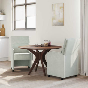 Sedie da pranzo 2 pcs Grigio chiaro 58 x 65 x 98 cm Velluto 42017875