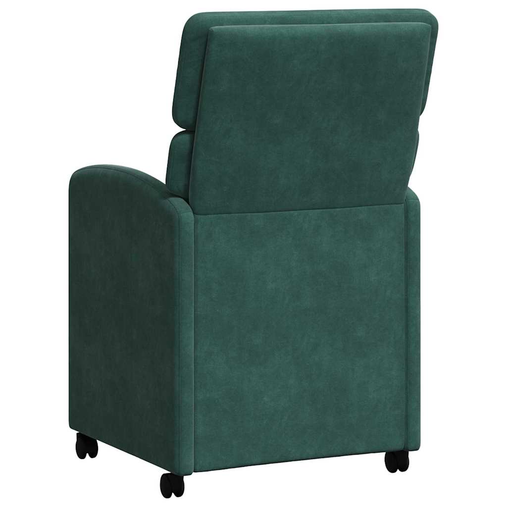 Sedie da pranzo 2 pcs Verde scuro 58 x 65 x 98 cm Velluto 42017877