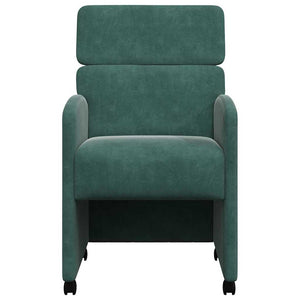 Sedie da pranzo 2 pcs Verde scuro 58 x 65 x 98 cm Velluto 42017877