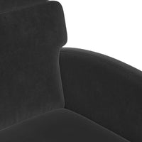 Sedie da pranzo con ruote 2 pcs Nero 58 x 65 x 98 cm Velluto 42017880