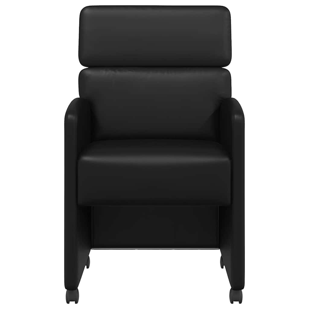 Sedie da pranzo 2 pcs Nero 58 x 65 x 98 cm Pelle sintetica 42017890