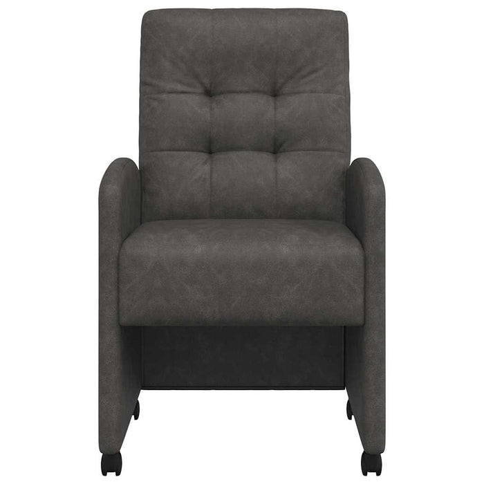 Sedie da pranzo 2 pcs Nero 57 x 67 x 98 cm Pelle sintetica 42017892