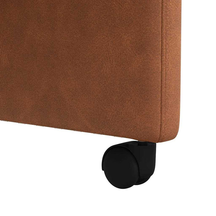 Sedie da pranzo 2 pcs Marrone 57 x 67 x 98 cm Pelle sintetica 42017893