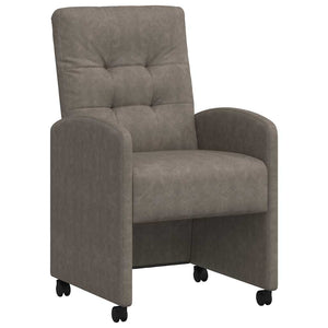 Sedie da pranzo 2 pcs Grigio 57 x 67 x 98 cm Pelle sintetica 42017894