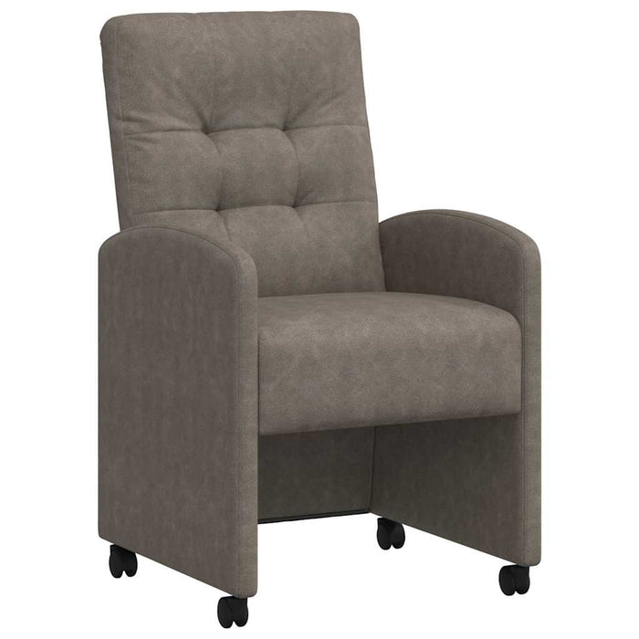 Sedie da pranzo 2 pcs Grigio 57 x 67 x 98 cm Pelle sintetica 42017894