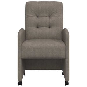 Sedie da pranzo 2 pcs Grigio 57 x 67 x 98 cm Pelle sintetica 42017894