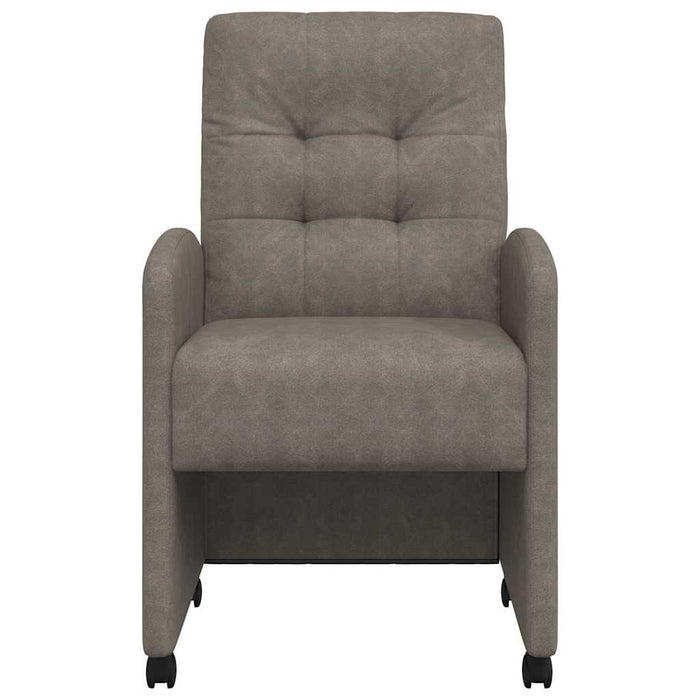 Sedie da pranzo 2 pcs Grigio 57 x 67 x 98 cm Pelle sintetica 42017894