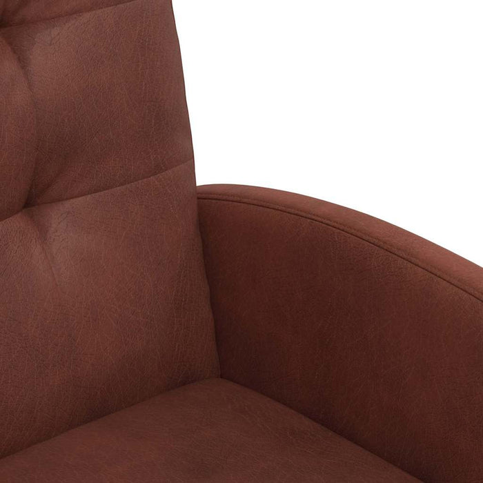 Sedie da pranzo con ruote 2 pcs Marrone lucido 57 x 67 x 98 cm 42017895