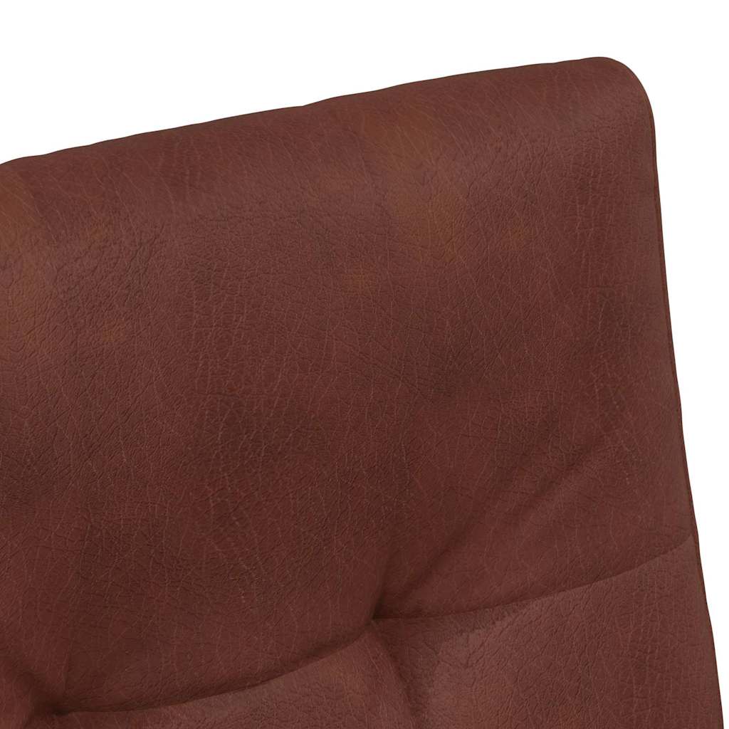 Sedie da pranzo con ruote 2 pcs Marrone lucido 57 x 67 x 98 cm 42017895