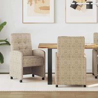 Sedie da pranzo con ruote 2 pcs Grigio chiaro 57 x 67 x 98 cm 42017897