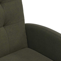 Sedie da pranzo con ruote 2 pcs Verde militare 57 x 67 x 98 cm 42017899