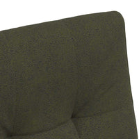 Sedie da pranzo con ruote 2 pcs Verde militare 57 x 67 x 98 cm 42017899