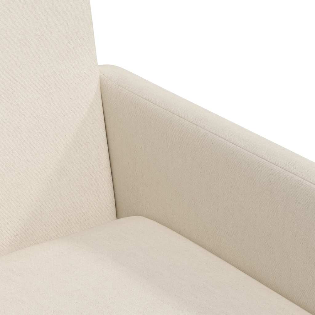 Sedie da pranzo con ruote 2 pcs Beige 57 x 67 x 95 cm Tela 42017900