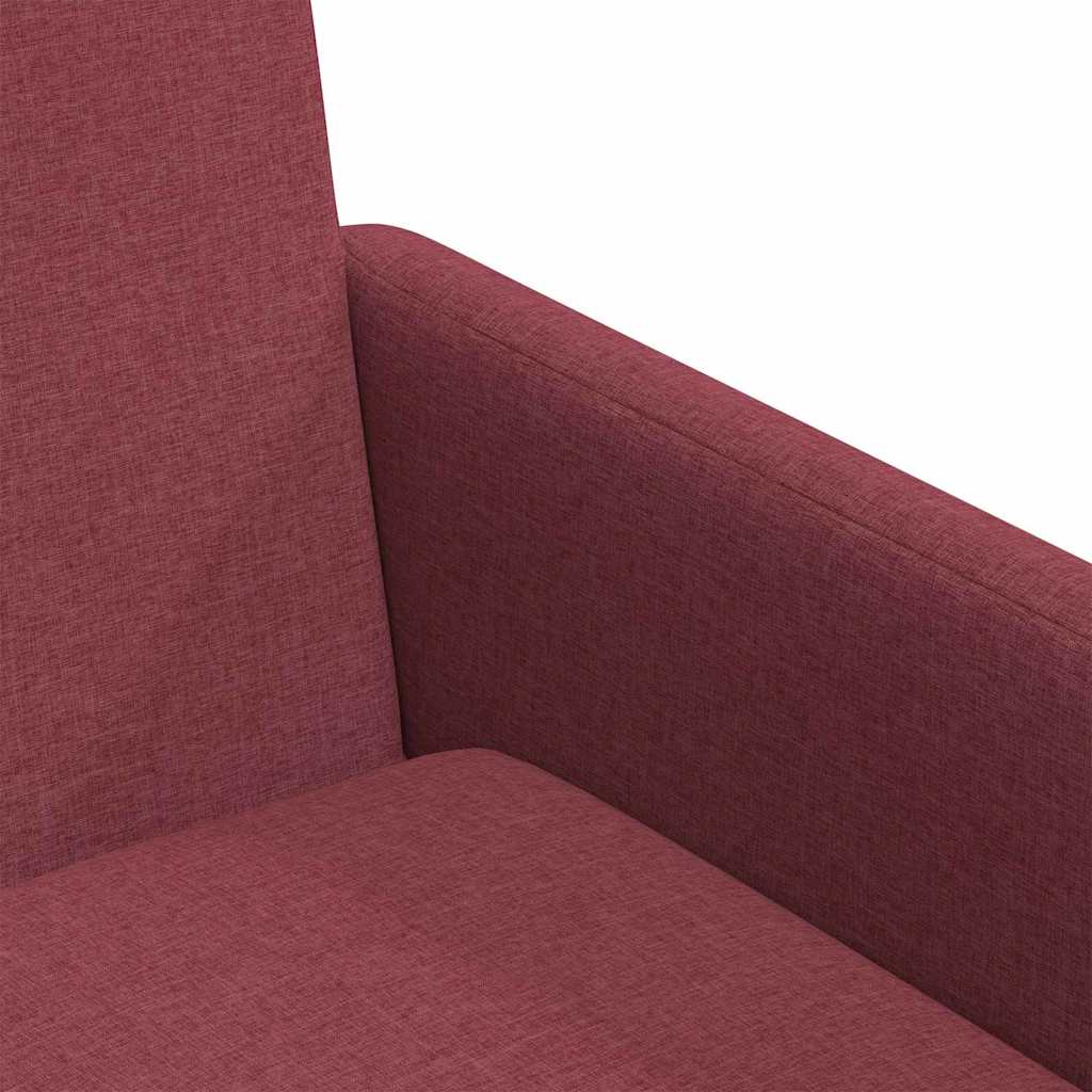 Sedie da pranzo 2 pcs Rosso vino 57 x 67 x 95 cm Tessuto 42017906
