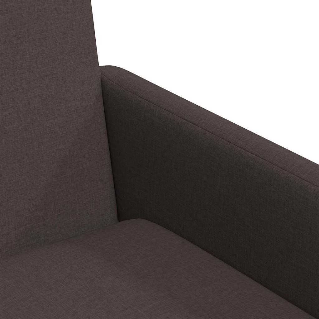 Sedie da pranzo 2 pcs Marrone scuro 57 x 67 x 95 cm Tessuto 42017907