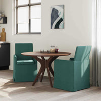 Sedie da pranzo 2 pcs Verde scuro 57 x 67 x 95 cm Tessuto 42017908