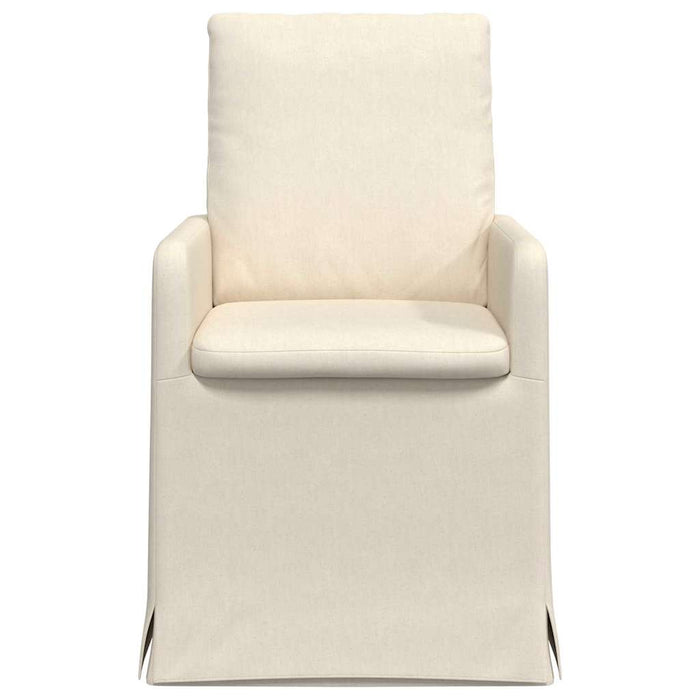 Sedie da pranzo 2 pcs Beige 57 x 67 x 98 cm Tela 42017913