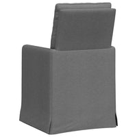 Sedie da pranzo 2 pcs Grigio scuro 57 x 67 x 98 cm Tessuto 42017917