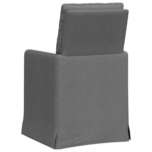 Sedie da pranzo 2 pcs Grigio scuro 57 x 67 x 98 cm Tessuto 42017917