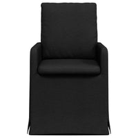 Sedie da pranzo 2 pcs Nero 57 x 67 x 98 cm Tessuto 42017918